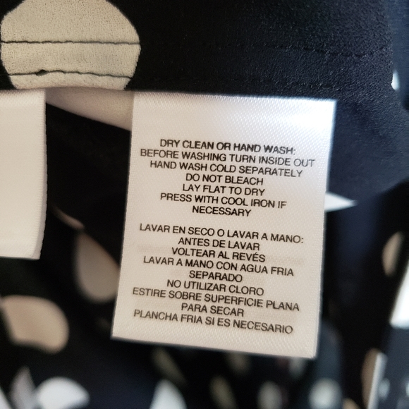 Anne Klein Polka Dot U-Neck Blouse - Picture 9 of 11